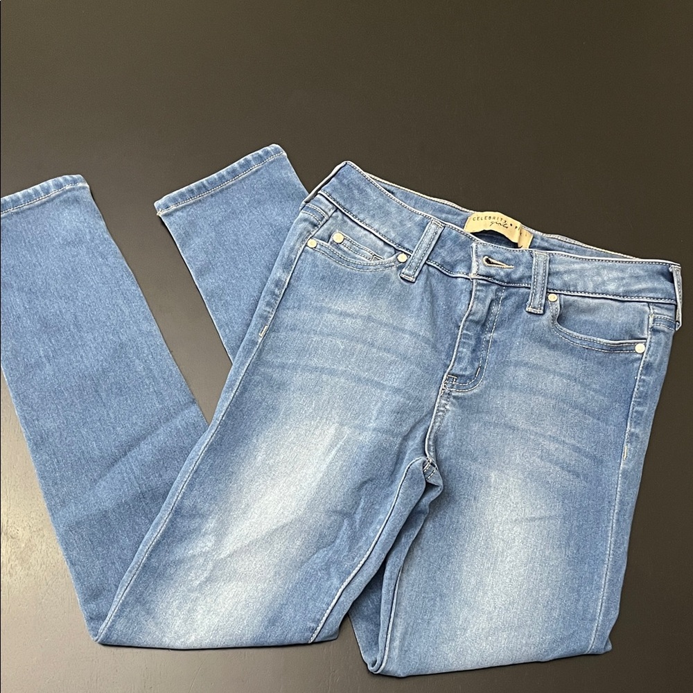 Celebrity Pink Light Blue Skinny Jeans